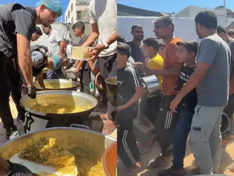 Gazze'de gıda krizi ve a&ccedil;lıkla m&uuml;cadele eden &ccedil;ocuklar i&ccedil;in y&uuml;r&uuml;t&uuml;len insani yardım faaliyetleri