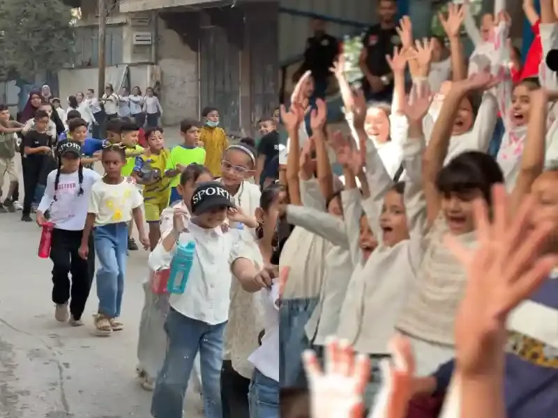 Gazze Hamidiye Yetim Okulu'nda yetim &ouml;ğrenciler i&ccedil;in d&uuml;zenlenen spor ve moral etkinliği