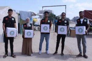 Geçen Hafta Port Said’den Yüklenen Yardımlar Şu An Gazze İçinde Dağıtılıyor