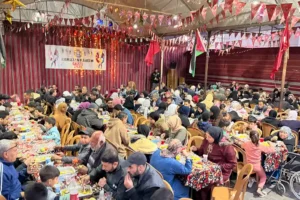 Osmanoğlu Yardımlaşma Derneği, Ramazan’ın 11. Gününde Gazze’deki Ramazan Çadırında İftar Sofraları Kurdu