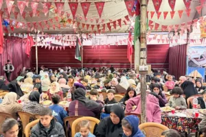 Osmanoğlu Yardımlaşma Derneği Gazze’de Ramazan’ın 19. Gününde Hamidiye Aşevi’nde İftar Programını Sürdürdü