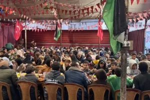 Osmanoğlu Yardımlaşma Derneği Gazze’de Ramazan’ın 24. Gününde Hamidiye Aşevi’nde İftar Programı Devam Ediyor